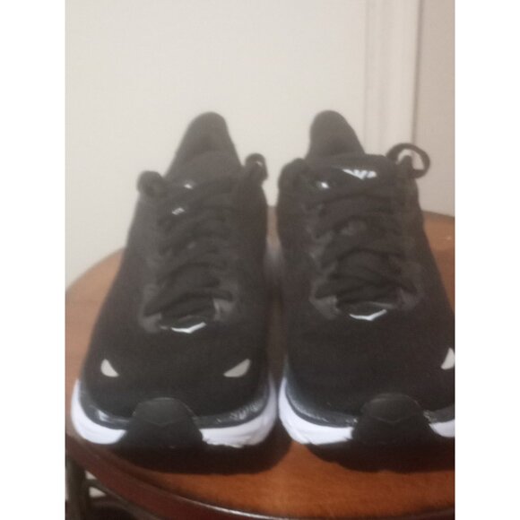 Hoka One One Clifton 8 Womens Size 7.5B 1119394 BWHT Black White Shoes - Picture 6 of 13